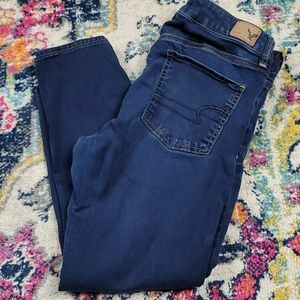 AEO size 10  crop super super stretch jegging